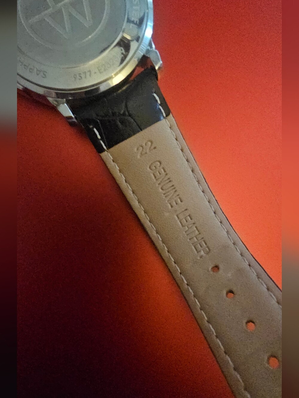 Raymond Weil Silver Dial Watch with Black Leather Strap - Picture 8 of 16